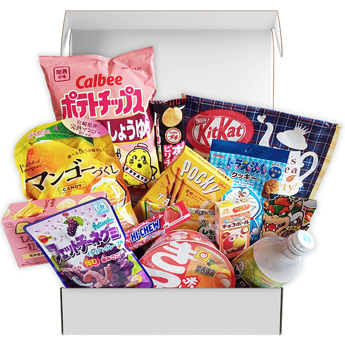 Japanese snack box open